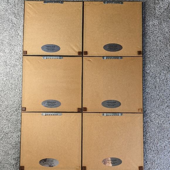 Carousel horse needlepoint set of 6 framed and matted handcrafted - Picture 9 of 10